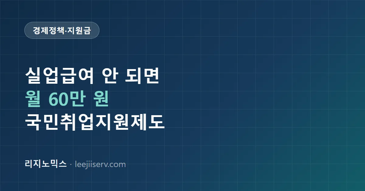 국민취업지원제도 완전 가이드 — 구직촉진수당 얼마나, 누가 받나 (2026년 기준)